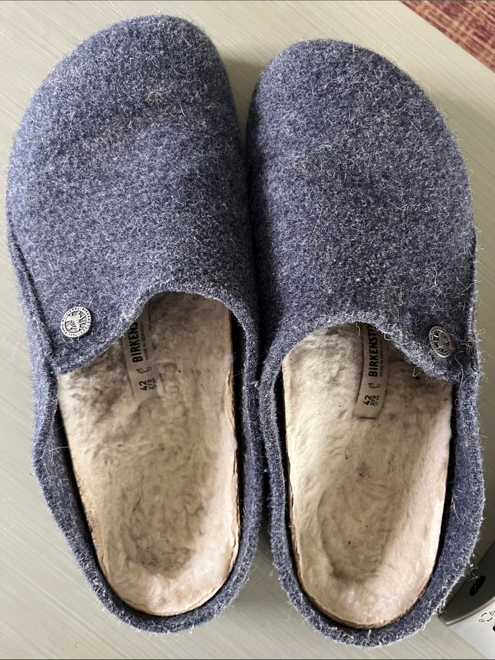 Birkenstock ZIRMAT Sz 42 US 9-91/2 Blue Slippers Granola - Picture 3 of 8
